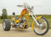 Frankenstein Trike kit on Harley-Davdison Softail picture